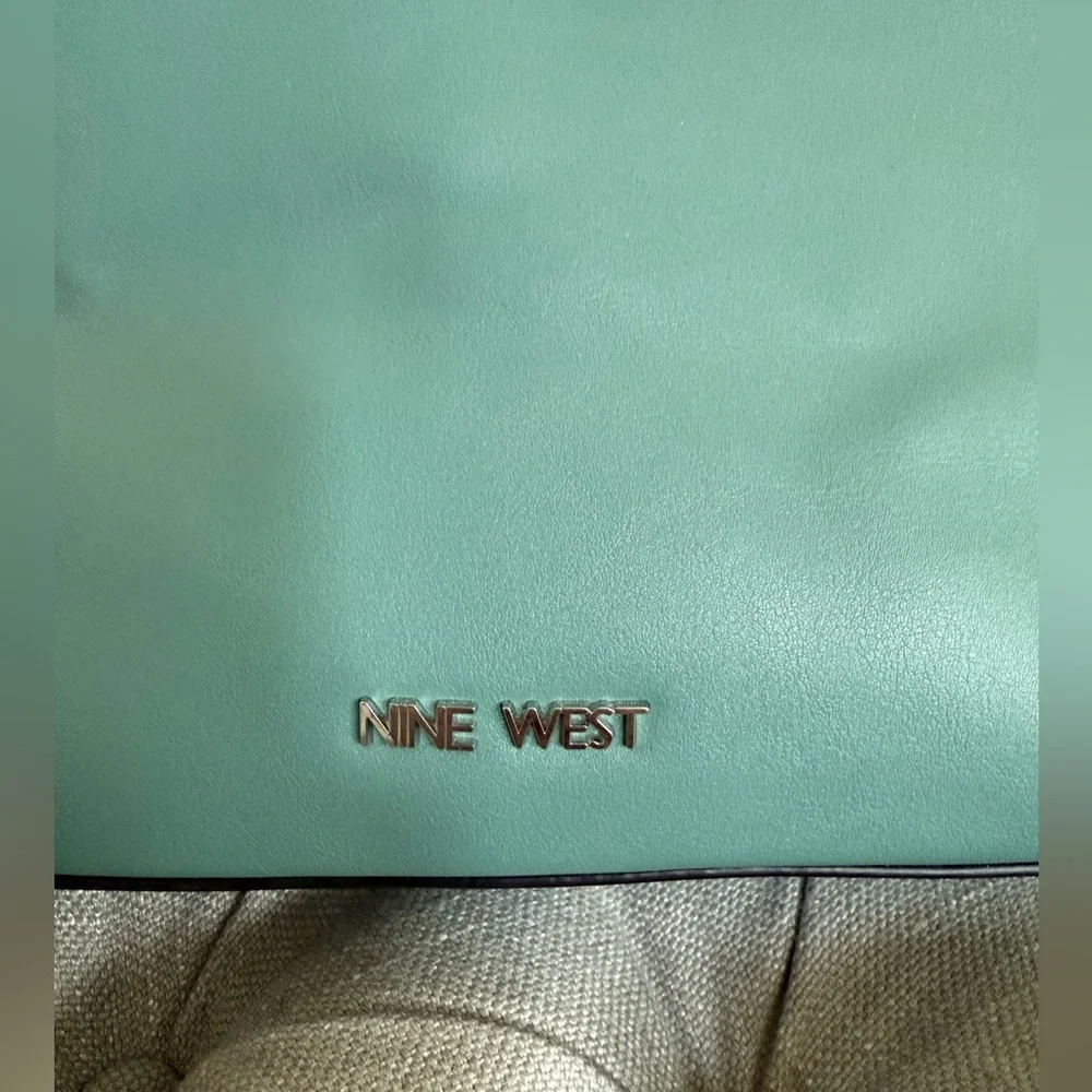 Nine West Teal Crossbody Purse with Bow